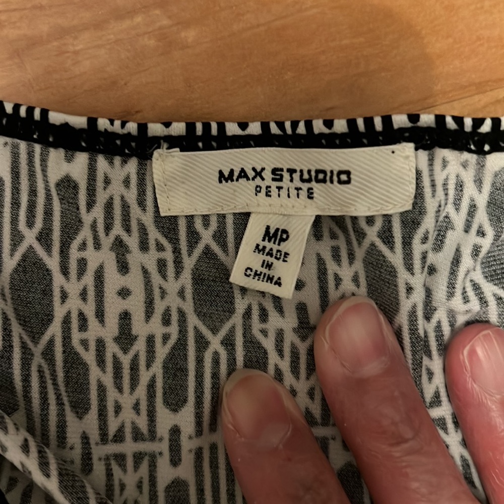 Max Studio Petite small geometric design minidress - Picture 5 of 5